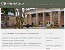 Tablet Screenshot of colonialpointcondos.com